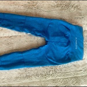 Alphalete OG Revival Size Small Legging- Palace Blue;